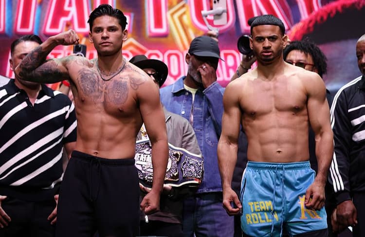 Ryan Garcia Weighs Career-High 146.8 Pounds For Times Square Fight With  'Rolly' Romero